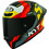 KYT TT-Revo Flux Green Yellow Red Κράνος Μηχανής Full Face 1500gr