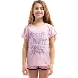 District75 Παιδικό T-Shirt Κοντομάνικο Ροζ 125KGSS-401-0V7