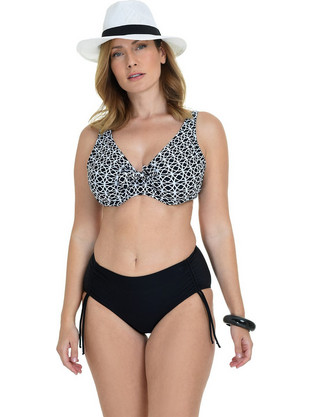 MiandMi Bikini Set Ψηλόμεσο Μαύρο 24024