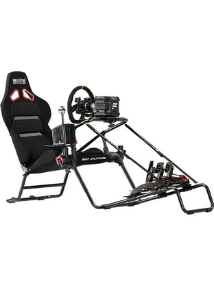 Next Level Racing GT Lite PRO Καρέκλα Gaming Mesh με Υποπόδιο Μαύρη NLR-S031