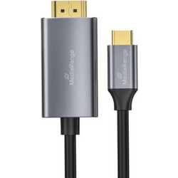 MediaRange Καλώδιο HDMI Male to USB-C Male 1.8m Black