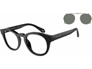 Armani Exchange AR8190U-58751W Ανδρικός Σκελετός Γυαλιών Οράσεως με Clip-On Κοκάλινος Μαύρος