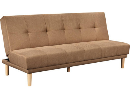 PoliHome Cozy Τριθέσιος Καναπές Κρεβάτι Καφέ 180x70x70cm 162783299