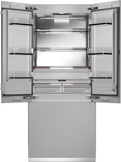 Bertazzoni RFD90S5FPNS/24 Εντοιχιζόμενο Ψυγείο Ντουλάπα 556lt Full No Frost Υ212.3xΠ90.8xΒ66.4cm Λευκό