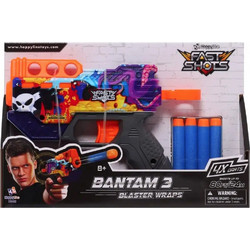 Just Toys Fast Shots Blaster Wraps Bantam 3 Σετ Παιδικό Πιστόλι με Βελάκια 590400