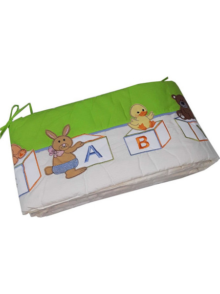 Beboulino AB Πάντα Κούνιας Λευκό Lime AB 25x270cm