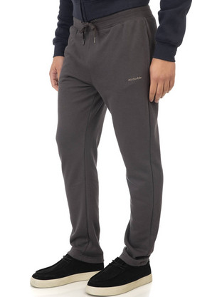 Double Ανδρικό Παντελόνι Φόρμας Fleece Ανθρακί MPAN-6005A