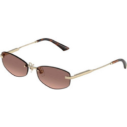 Jimmy Choo JC4013D 300613 Γυναικεία Γυαλιά Ηλίου Πολυγωνικά Μεταλλικά Χρυσά με Καφέ Φακό