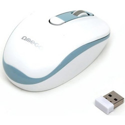 Omega OMO220WB Ασύρματο Ποντίκι White Light Blue