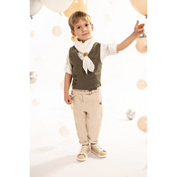 Baby Bloom Βαπτιστικό Κοστούμι με Παντελόνι Πουκάμισο & Γιλέκο 6τμχ 125-12-7980