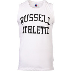 Russell Athletic Iconic Singlet Ανδρικό Αθλητικό T-Shirt Λευκό E25-601-1-001
