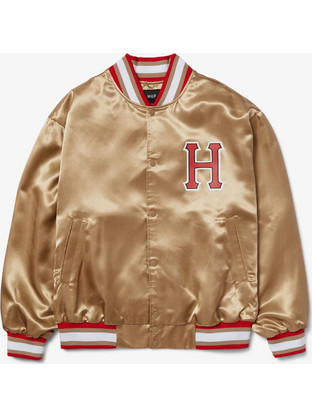Huf Ανδρικό Μπουφάν Χειμωνιάτικο Bomber Χρυσό JK00372-OATML