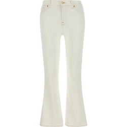7 For All Mankind Daisy Γυναικείο Τζιν Παντελόνι Bootcut Εφαρμογή Καμπάνα Μπεζ JSRCC140SG