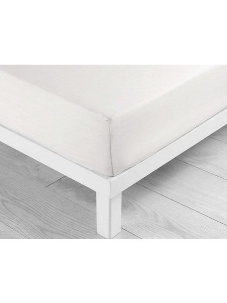 Douceur d'interieur Σεντόνι Υπέρδιπλο Βαμβακερό με Λάστιχο 160x200+30 White 1644559