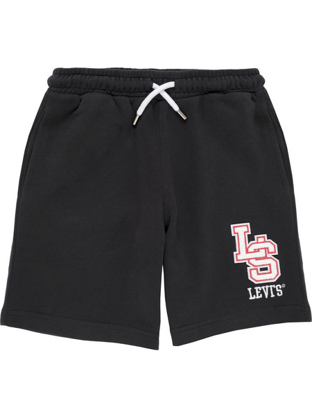 Levi's Monogram French Terry Παιδική Βερμούδα Υφασμάτινη Μαύρη 8EM368-G52