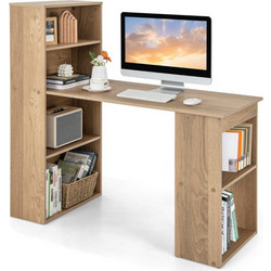 Costway Γραφείο Ξύλινο με Βιβλιοθήκη 121.5x51.5x120cm CB10301NA