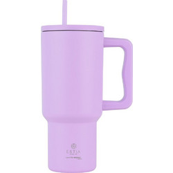 Estia Straw Tumbler XL Save The Aegean Lavender Purple 900ml
