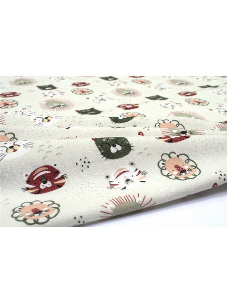 Dimcol Big Cats 27 Πάνα Αγκαλιάς Χασέ Χακί 80x80cm