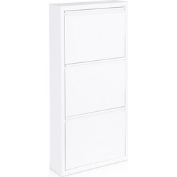 Bizzotto Παπουτσοθήκη Μεταλλική Eyvin Λευκή M50xΠ15xY106cm 0748720
