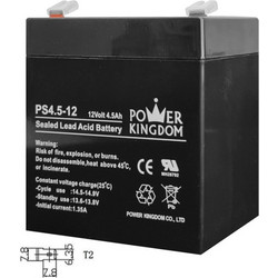Power Kingdom PS4.5-12 Μπαταρία 12V 4.5Ah