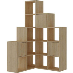 Hanah Home Paleo Γωνιακή Βιβλιοθήκη 150.8x28x150.8cm 855DTE3783