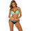 Marko Dakota Bikini Set με Ενίσχυση Navy Μπλε Τιρκουάζ M-811