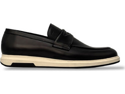 Boss Shoes Bergamo Ανδρικά Μοκασίνια Loafers Δερμάτινα Μαύρα B7537