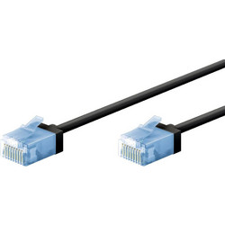 Goobay U/UTP Cat.6a Καλώδιο Δικτύου Ethernet 7.5m Black 74240
