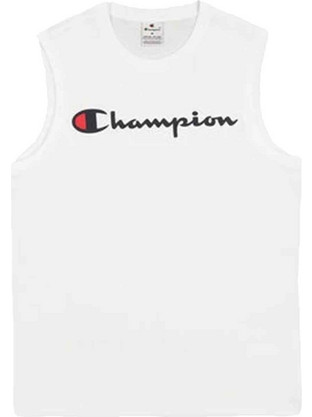Champion Ανδρικό Αθλητικό T-Shirt Λευκό 220778-WW001