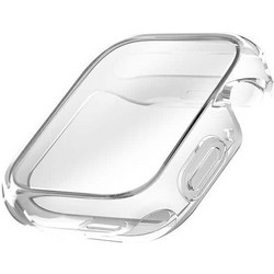 Uniq Garde Θήκη Σιλικόνης με Προστασία Οθόνης για Apple Watch 7 / 8 / 9 41mm Διαφανής