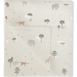 BimbiDreams Nairobi Πάνα Αγκαλιάς από Μουσελίνα Μπεζ 120x120cm