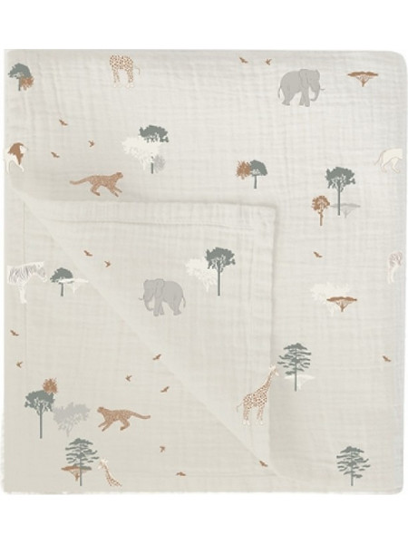 BimbiDreams Nairobi Πάνα Αγκαλιάς από Μουσελίνα Μπεζ 120x120cm