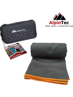 Alpintec DryFast Πετσέτα Θαλάσσης Microfiber Ανθρακί 75x150cm MS-XL-CG