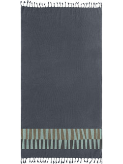 Guy Laroche Pestemal 23 Πετσέτα Παρεό Θαλάσσης Ανθρακί 90x170cm