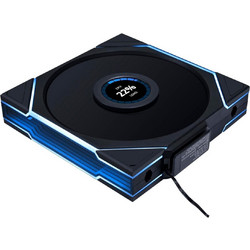 Lian Li Uni Fan TL-LCD Wireless Reverse Case Fan 140mm ARGB με Σύνδεση 4-Pin PWM 9-Pin (USB 2.0) Black