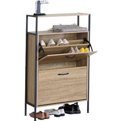 Ankor Παπουτσοθήκη Ξύλινη Καφέ M105xΠ24xΥ60cm 848164