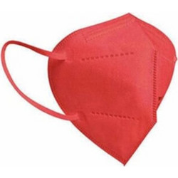 Barbeador MAX-02 FFP2 Filtering Half Mask Κόκκινη 10τμχ
