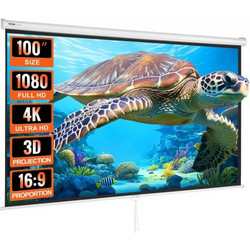 Vevor Οθόνη Προβολής Projector Τοίχου 16:9 233x168cm / 100"