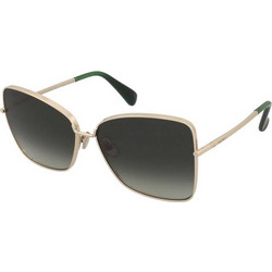 Max Mara MM0097 32P Γυναικεία Γυαλιά Ηλίου Πεταλούδα Μεταλλικά Χρυσά με Μαύρο Φακό