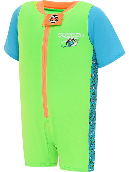 Speedo Αντηλιακό UV Βρεφικό Μαγιό Ολόσωμο για Αγόρι Lime 12258-14682