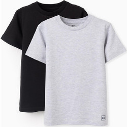 Zippy Σετ Παιδικά T-Shirt Κοντομάνικα Γκρι Μαύρο 31064285002