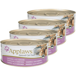 Applaws Adult with Mackerel & Sardine 4x70gr