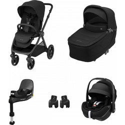 Maxi-Cosi Oxford Καρότσι Μωρού 3 σε 1 Twillic Blac k + Βάση Family Fix