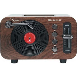 Meier MD-1011 Ηχείο Bluetooth 5W με Ραδιόφωνο Καφέ