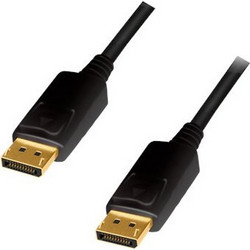 LogiLink Καλώδιο DisplayPort 1.2 to DisplayPort Male 5m Black CV0074