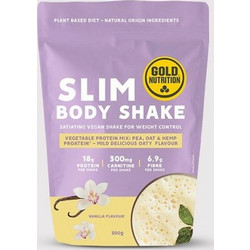 Gold Nutrition Slim Body Shake Vanilla Συμπλήρωμα Διατροφής με Καρνιτίνη 300gr