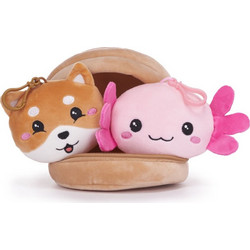 Posh Paws Kawaii Kuties Σκυλάκι & Axolotl με Κλιπ σε Dumpling 14cm