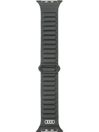 Audi Logo Synthetic Λουράκι Δερμάτινο Black (Apple Watch 44 / 45 / 46 / 49mm)