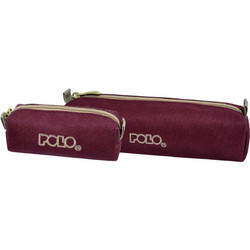 Polo Original Wallet Κασετίνα Βαρελάκι Μπορντό Χρυσή 937006-3576