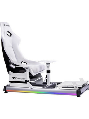 Thermaltake GF500 Καρέκλα Gaming Δερματίνης με RGB Λευκή GSC-F50-CPASWH-01